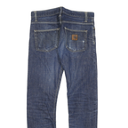 CARHARTT Mens Jeans Blue Slim Straight Denim Medium W32 L30 Workwear