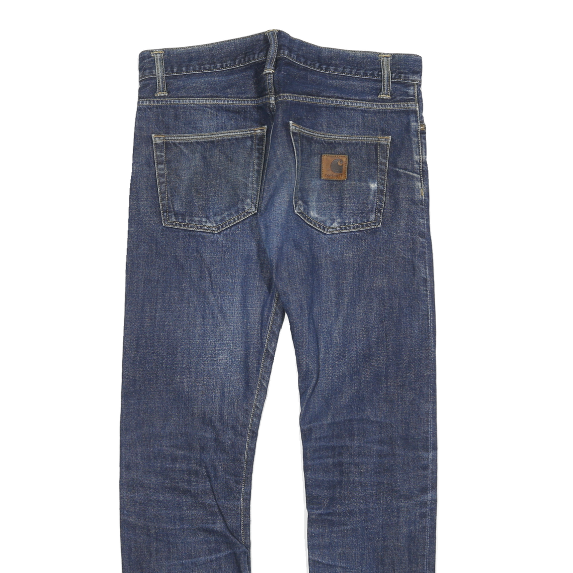 CARHARTT Mens Jeans Blue Slim Straight Denim Medium W32 L30 Workwear