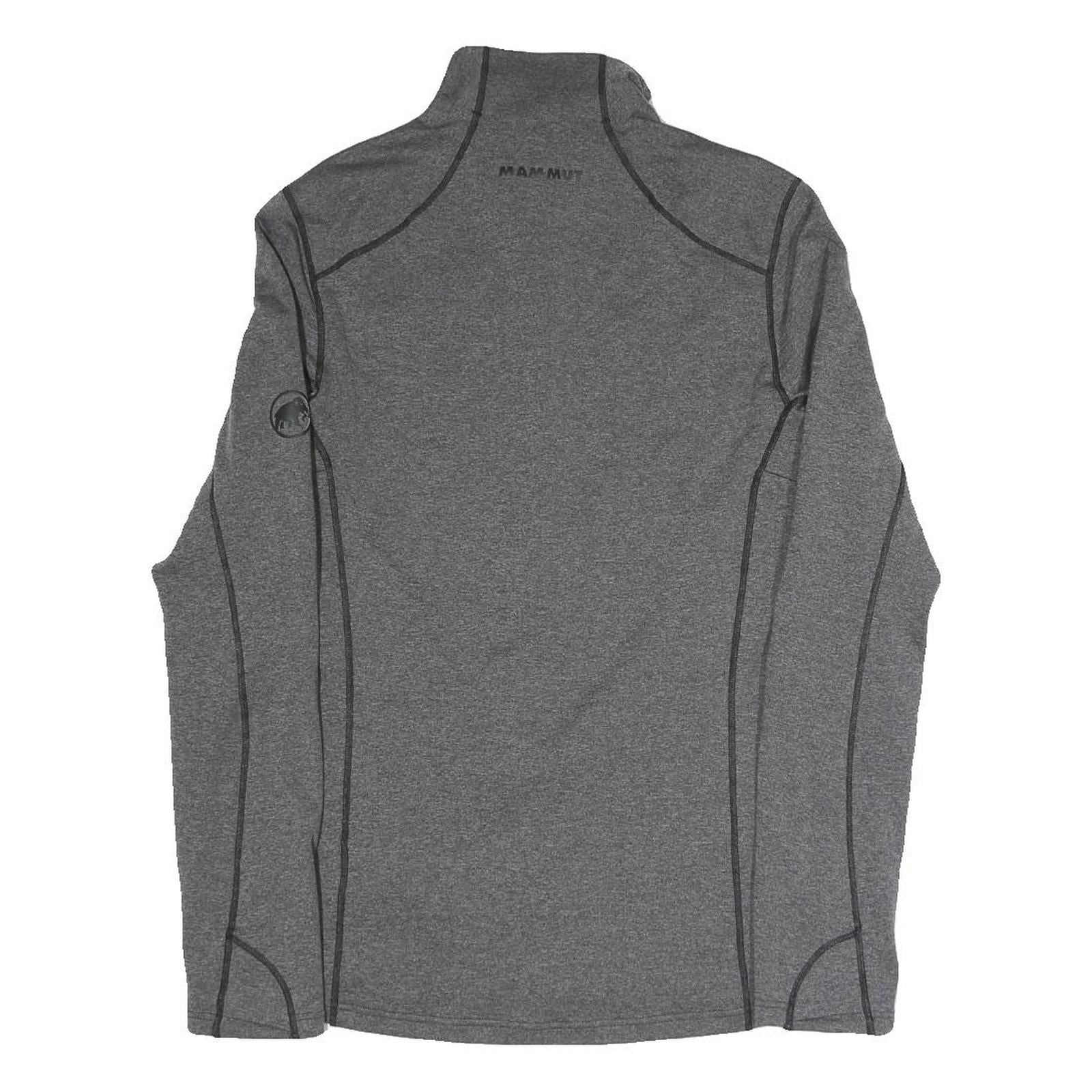 MAMMUT Womens Grey & Navy Zip Jacket S Polyester Blend Plain Activewear Outdoor