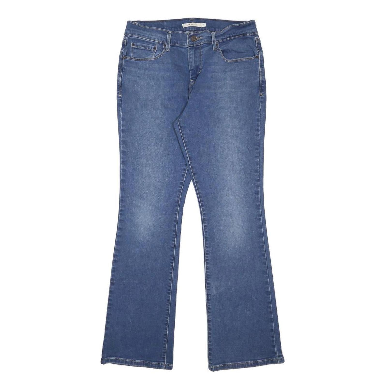 LEVI'S 515 Womens Blue Regular Bootcut Denim Medium W27 L30 Stretch Cotton Blend