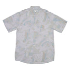 JUPITER Mens Shirt Grey Geometric M