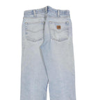 CARHARTT Mens Jeans Blue Regular Straight Denim Medium W32 L32 Workwear Zip