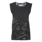RAGE Womens Black Sequin Lace Mini Dress Polyester Blend Sleeveless UK 10 Party