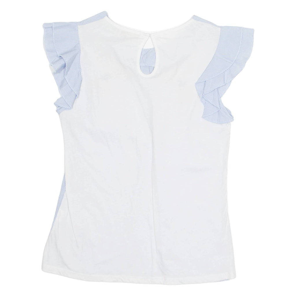 ROSEBUD Womens Printed Top Blue Sleeveless Striped S