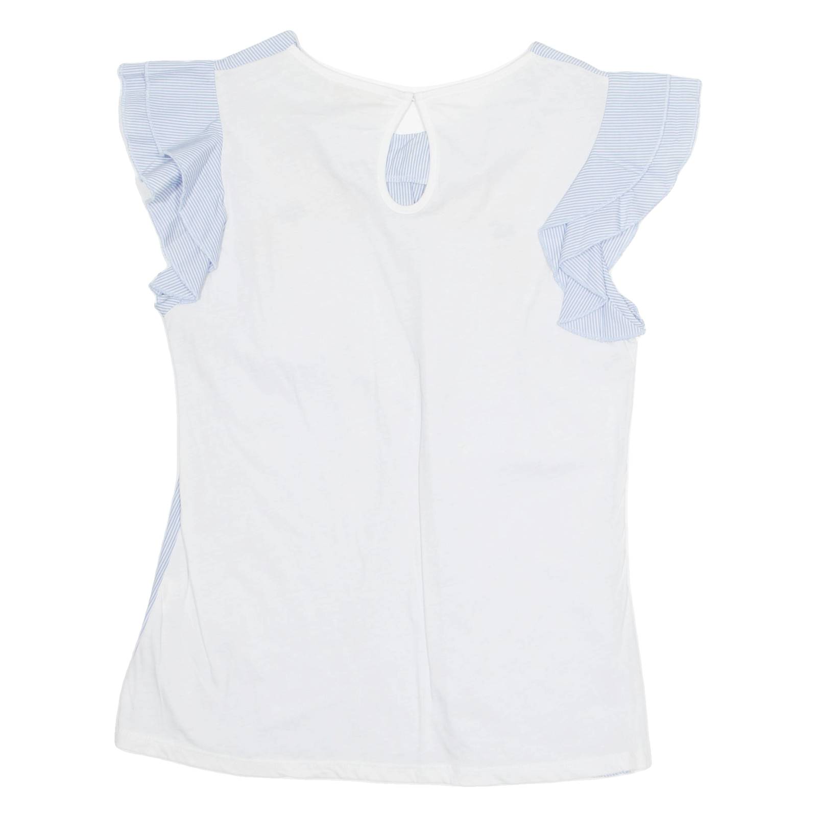ROSEBUD Womens Printed Top Blue Sleeveless Striped S