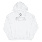 PUMA Mens White Hoodie M