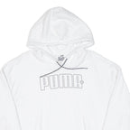 PUMA Mens White Hoodie M