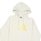 THE NORTH FACE Womens Cream Hoodie L Cotton Blend Pullover Hooded Sweatshirt