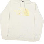 THE NORTH FACE Womens Cream Hoodie L Cotton Blend Pullover Hooded Sweatshirt