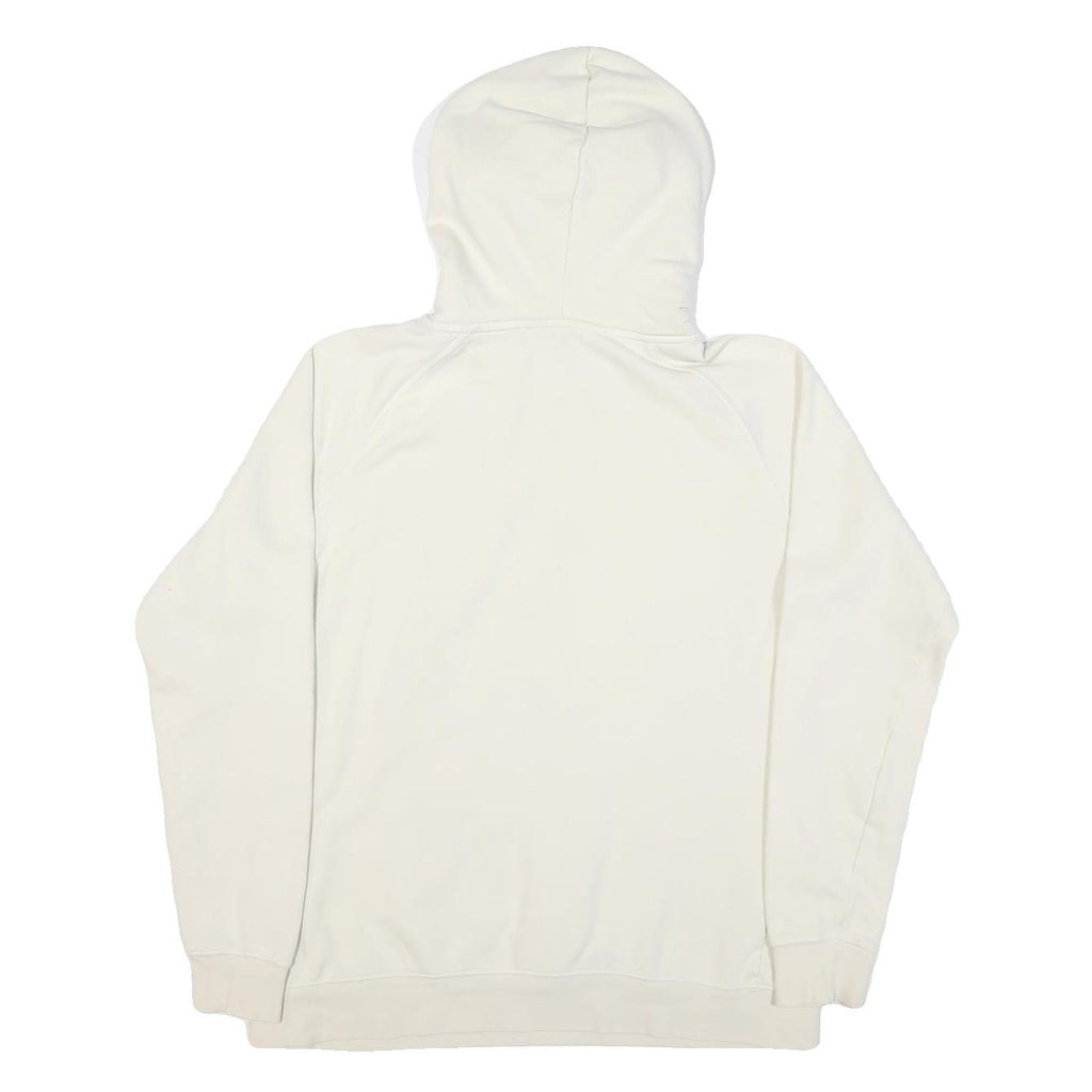 THE NORTH FACE Womens Cream Hoodie L Cotton Blend Pullover Hooded Sweatshirt