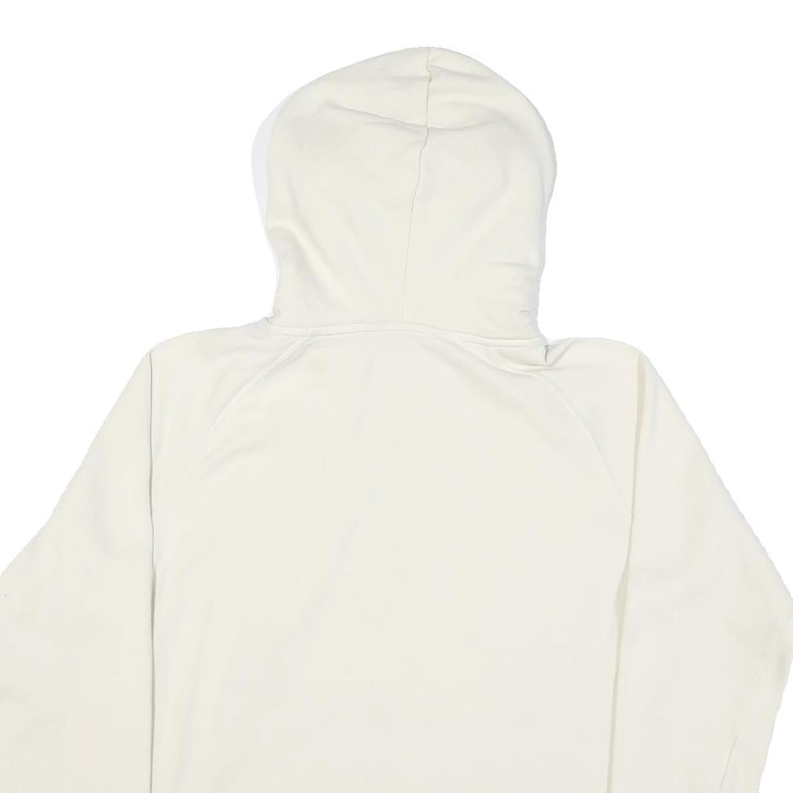 THE NORTH FACE Womens Cream Hoodie L Cotton Blend Pullover Hooded Sweatshirt