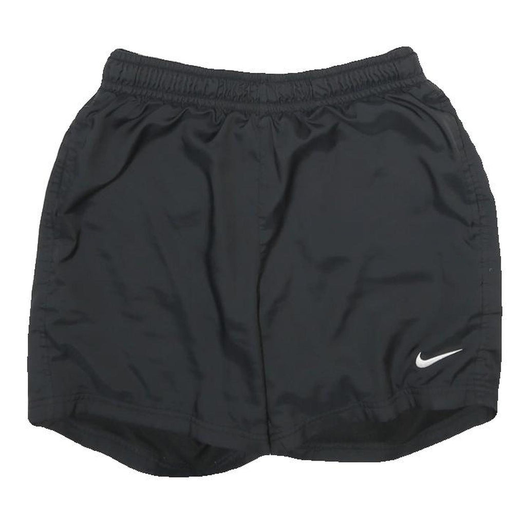 NIKE Mens Black Casual Shorts S W26 Polyester Sportswear Logo