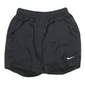 NIKE Mens Black Casual Shorts S W26 Polyester Sportswear Logo