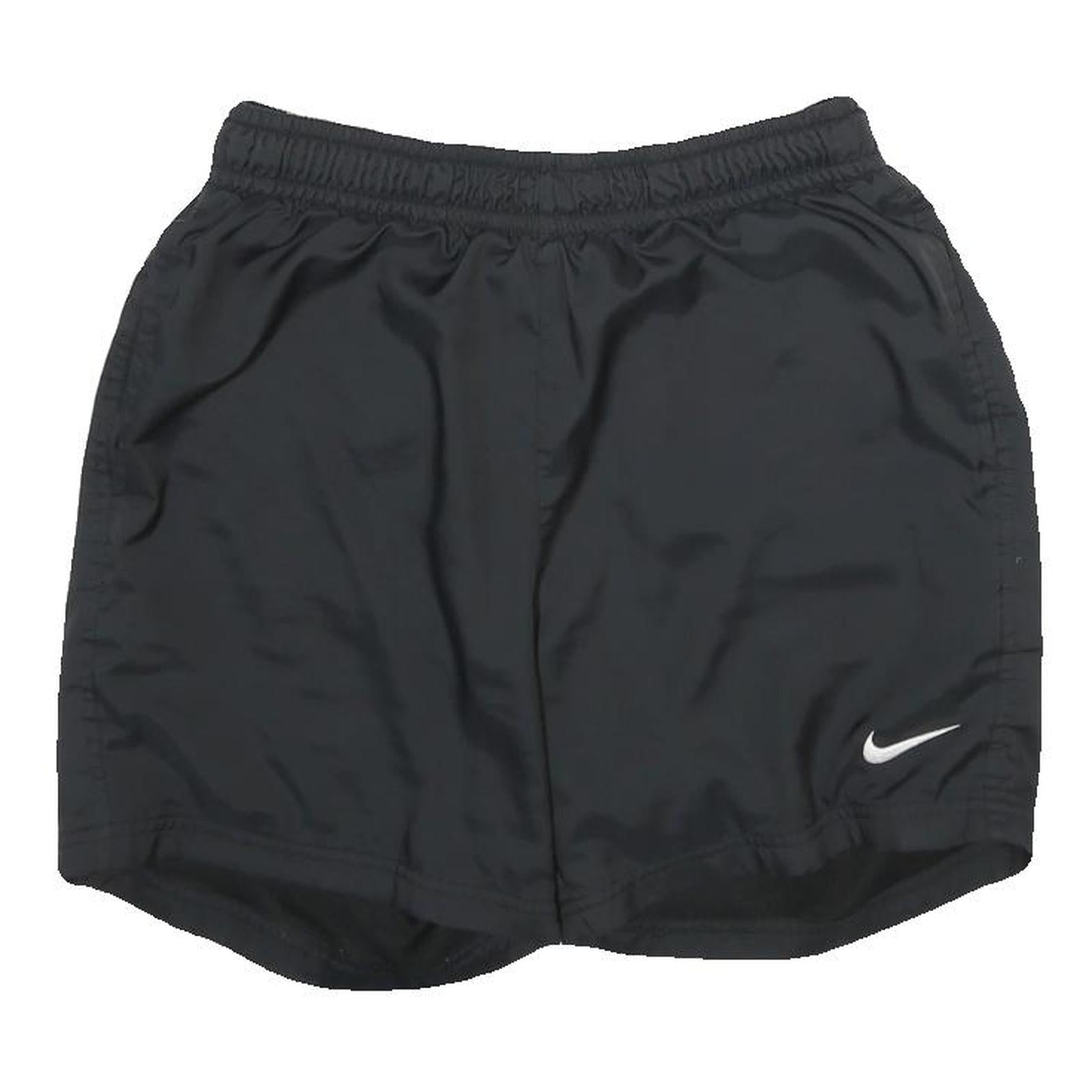 NIKE Mens Black Casual Shorts S W26 Polyester Sportswear Logo