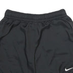 NIKE Mens Black Casual Shorts S W26 Polyester Sportswear Logo