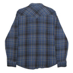 LEVI'S Mens Blue Check Shirt L Casual Cotton Long Sleeve Flannel
