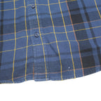 LEVI'S Mens Blue Check Shirt L Casual Cotton Long Sleeve Flannel