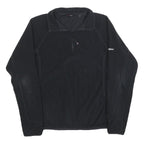BERGHAUS Womens Black Plain Polyester Jumper 1/4 Zip Regular UK 14 Outdoor