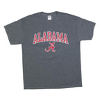 GILDAN Mens Grey Alabama Graphic T-Shirt L Short Sleeve Crew Neck Casual