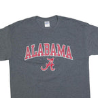GILDAN Mens Grey Alabama Graphic T-Shirt L Short Sleeve Crew Neck Casual