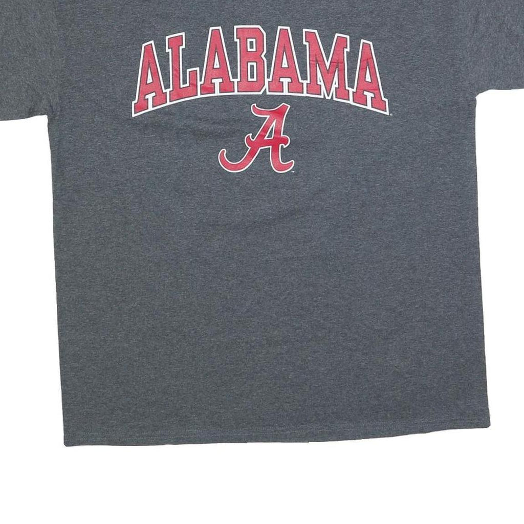 GILDAN Mens Grey Alabama Graphic T-Shirt L Short Sleeve Crew Neck Casual