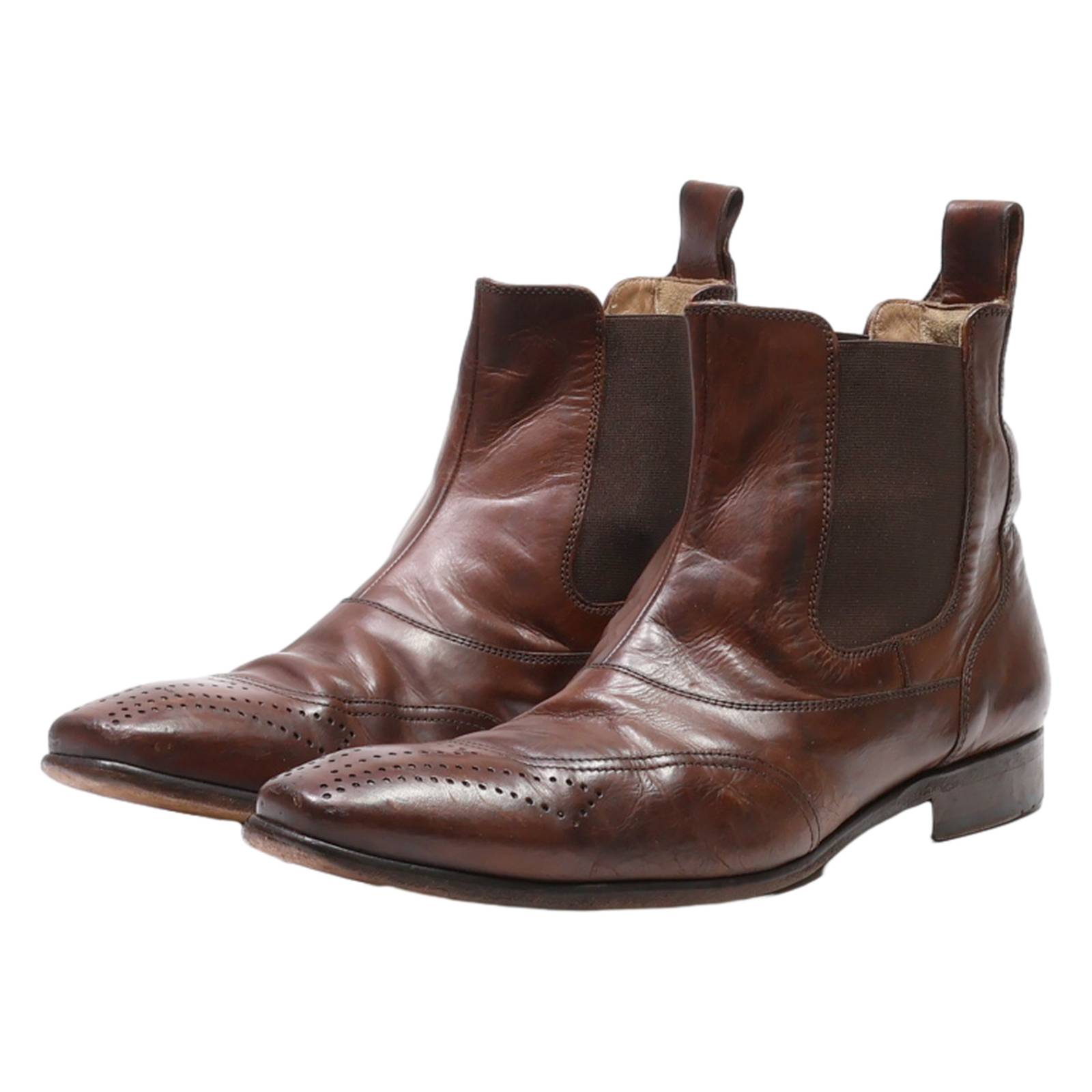LLOYD Ankle Boots Brown Leather Mens UK 7.5