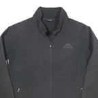 KAPPA Womens Black Jacket L Polyester Plain Zip Fastening Casual Lightweight