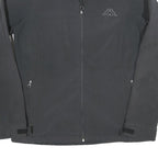 KAPPA Womens Black Jacket L Polyester Plain Zip Fastening Casual Lightweight