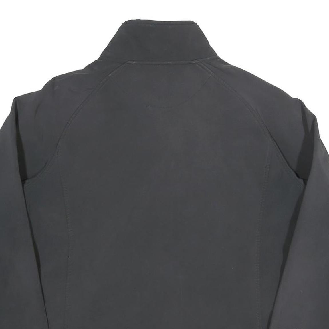 KAPPA Womens Black Jacket L Polyester Plain Zip Fastening Casual Lightweight