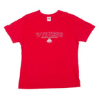 NIKE Buckeyes Basketball Womens T-Shirt Red USA V-Neck XL