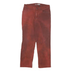 CARHARTT Mens Cotton Blend Relaxed Fit Red Trousers W32 L29 Workwear Casual