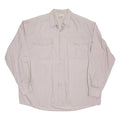 Mens Plain Shirt Purple Long Sleeve XL