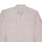 Mens Plain Shirt Purple Long Sleeve XL