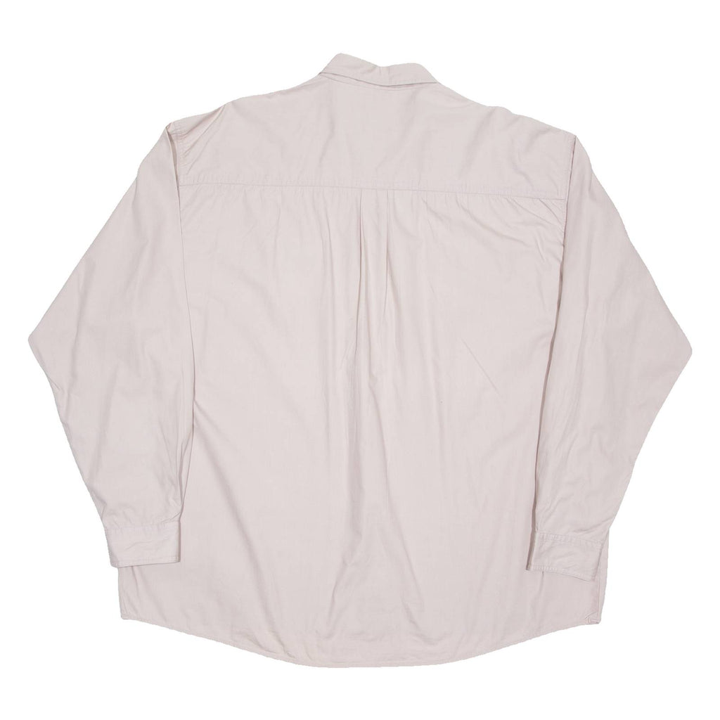 Mens Plain Shirt Purple Long Sleeve XL