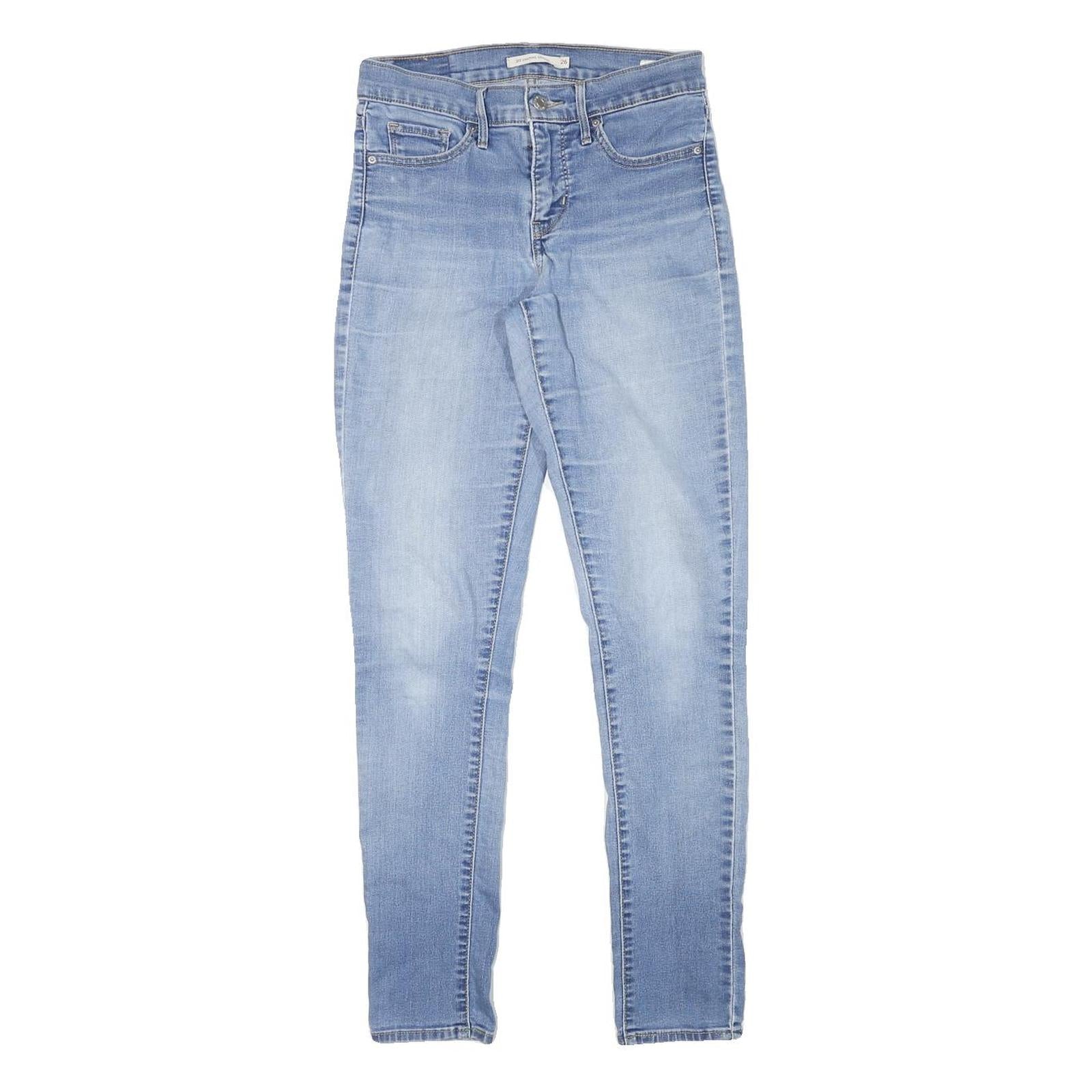 LEVI'S 311 Womens Jeans Blue Slim Skinny Denim Light W26 L29 Stretch Cotton