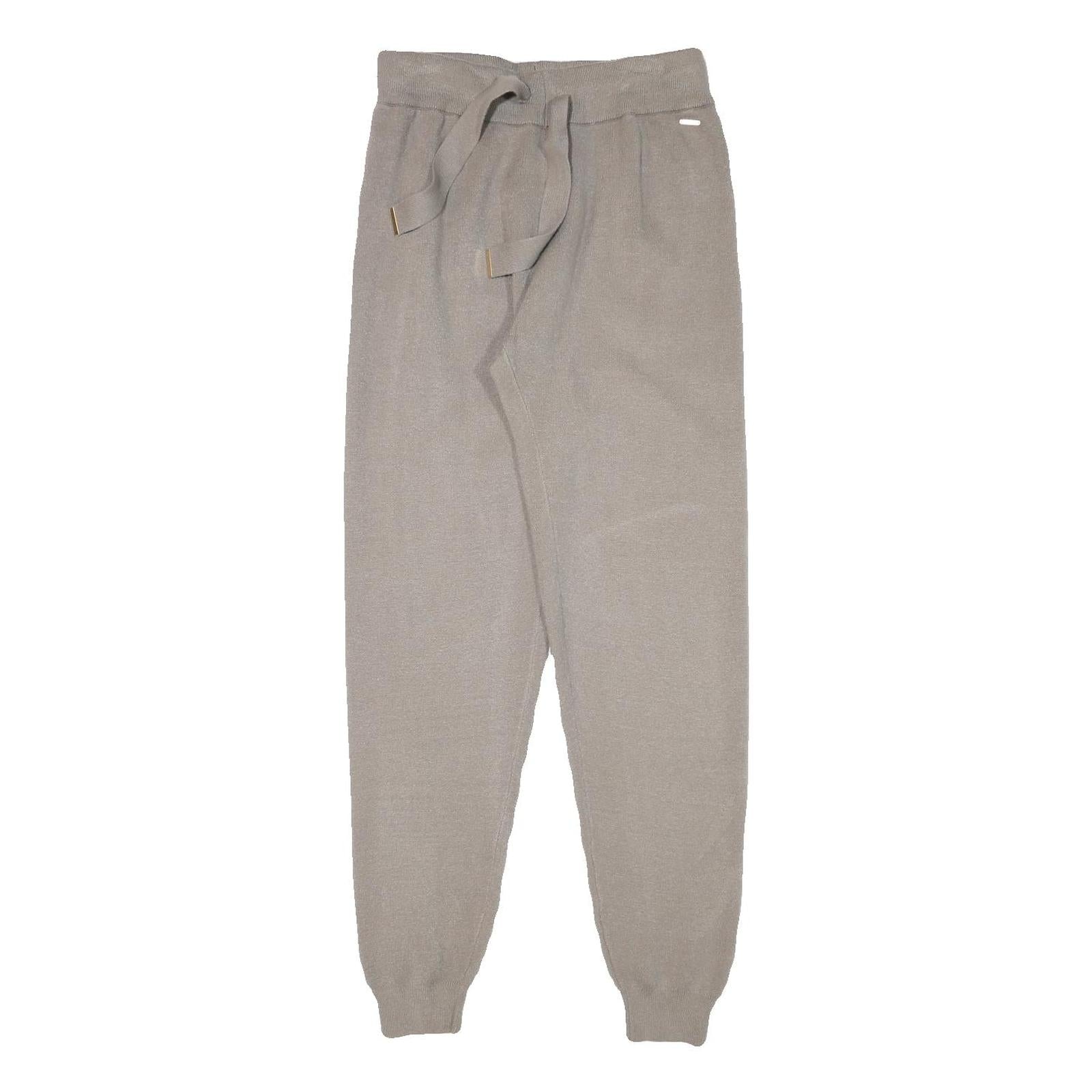 DIESEL Womens Joggers Beige M W26 L30 Cotton Blend Slim Tapered Comfort Fit