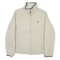 NAUTICA Mens Beige Jacket S Polyester Blend Plain Zip Casual Lightweight