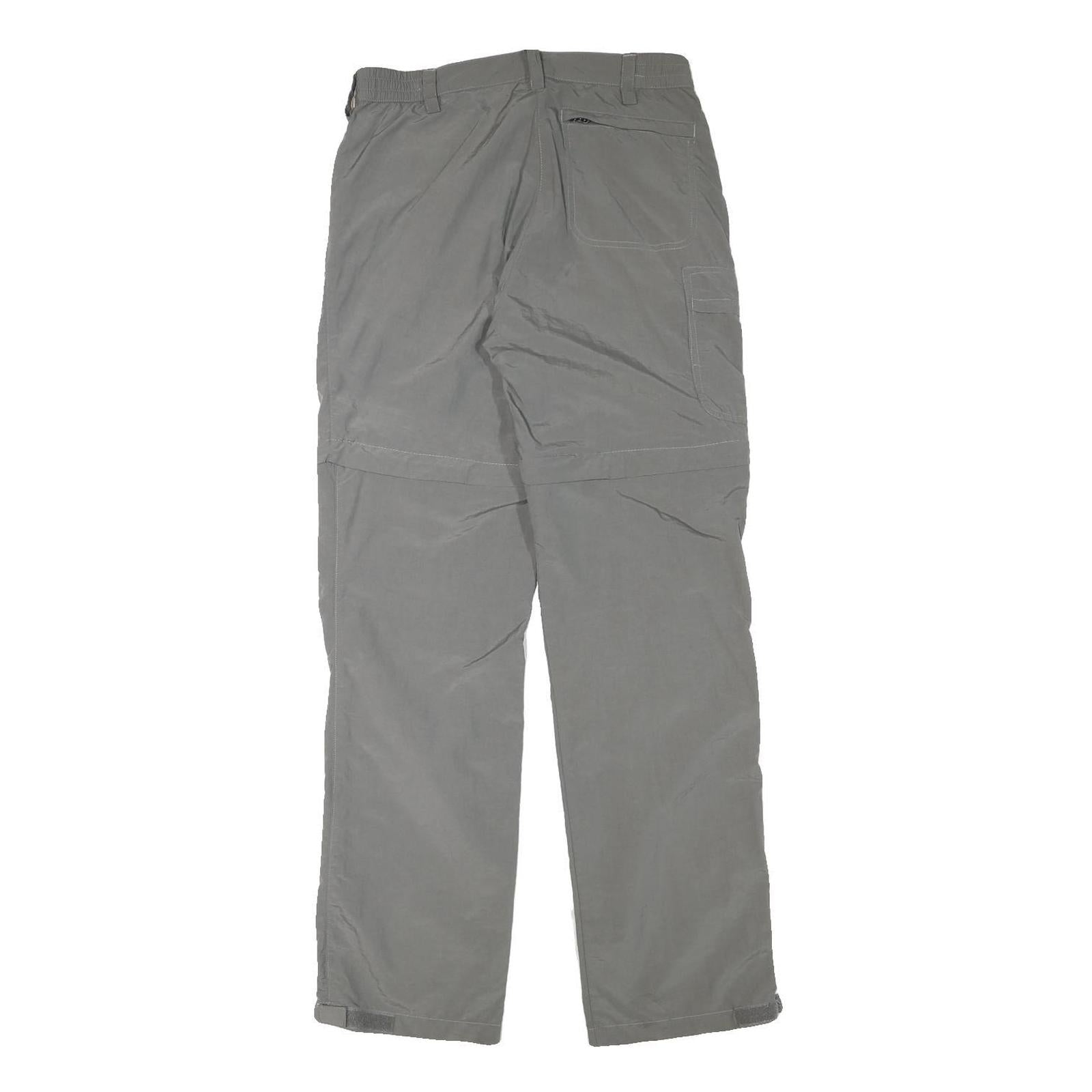 SHERPA Womens Regular Grey Polyester Blend Zip Trousers W28 L32 Outdoor Trekking