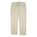 LEVI'S Mens Cotton Beige Regular Straight Trousers W34 L30 Classic Zip Pocket