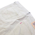 LEVI'S Mens Cotton Beige Regular Straight Trousers W34 L30 Classic Zip Pocket