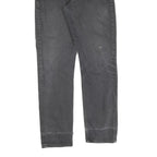 LEVI'S Mens Black Regular Fit Straight Denim Jeans W30 L32 Classic Style Zip