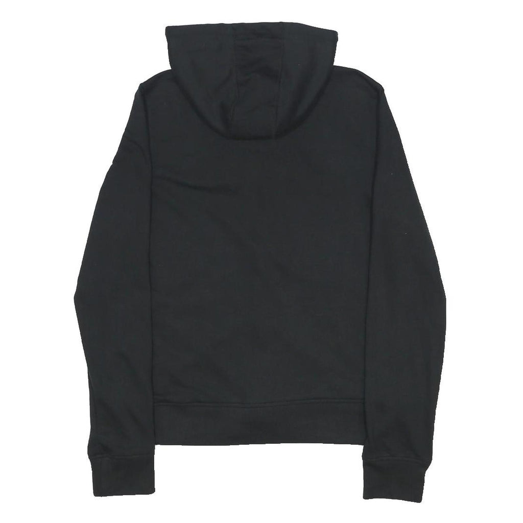 HARLEY DAVIDSON Womens Black Hoodie S Cotton Blend Full Zip Logo Sweatshirt