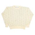 PETERBOROUGH ROW Womens Patterned Jumper Beige Geometric Tight Knit L