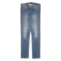 LEVI'S Mens Slim Blue Denim Medium Wash Jeans W30 L33 Zip Classic Fit Casual