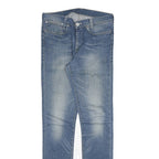 LEVI'S Mens Slim Blue Denim Medium Wash Jeans W30 L33 Zip Classic Fit Casual