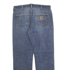 CARHARTT Mens Jeans Blue Regular Straight Denim Medium W34 L32 Durable Workwear