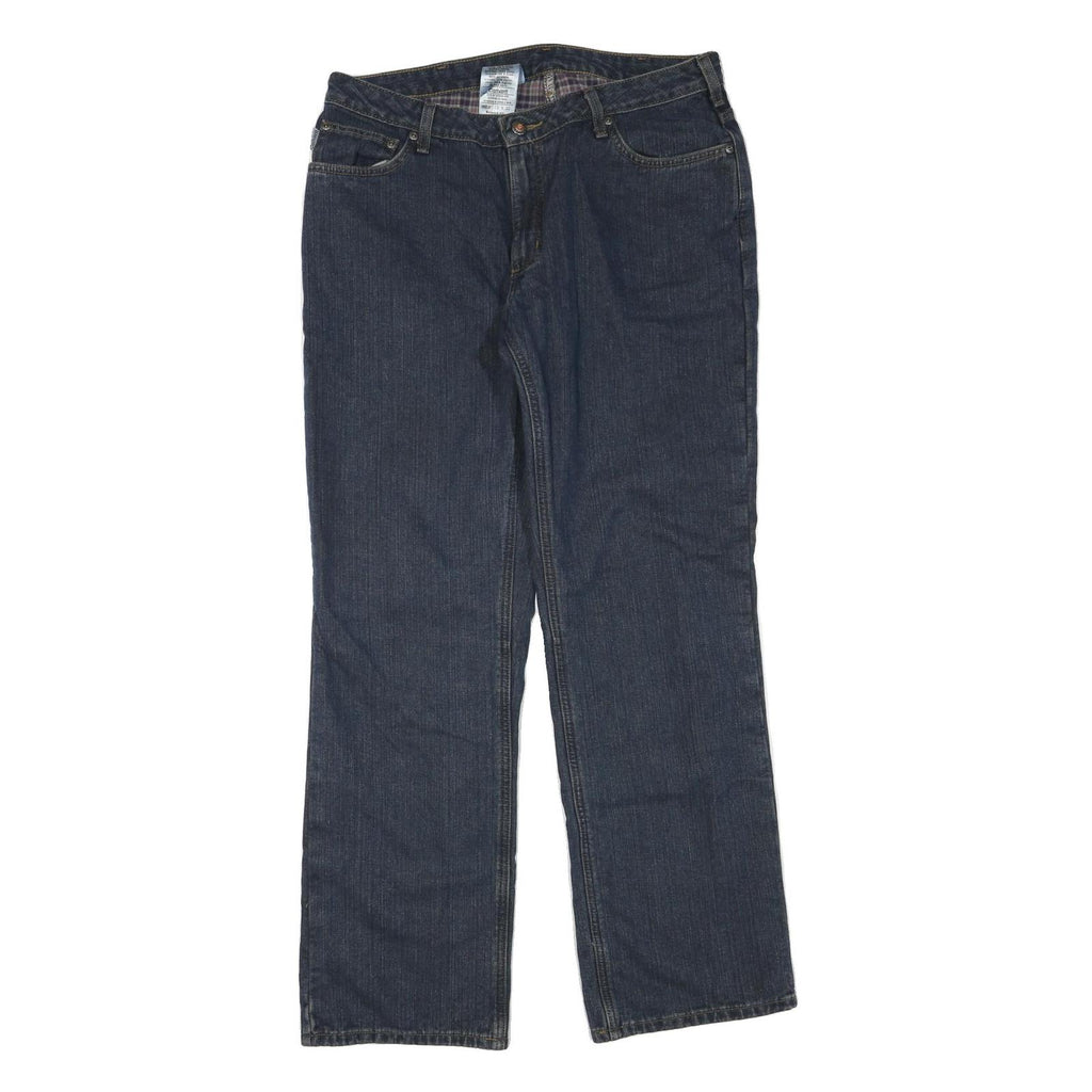 CARHARTT Womens Jeans Blue Regular Straight Denim Medium W32 L32 Classic Fit Zip