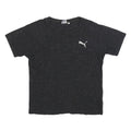 PUMA Mens Black Short Sleeve Crew Neck Cotton Blend T-Shirt M Sportswear