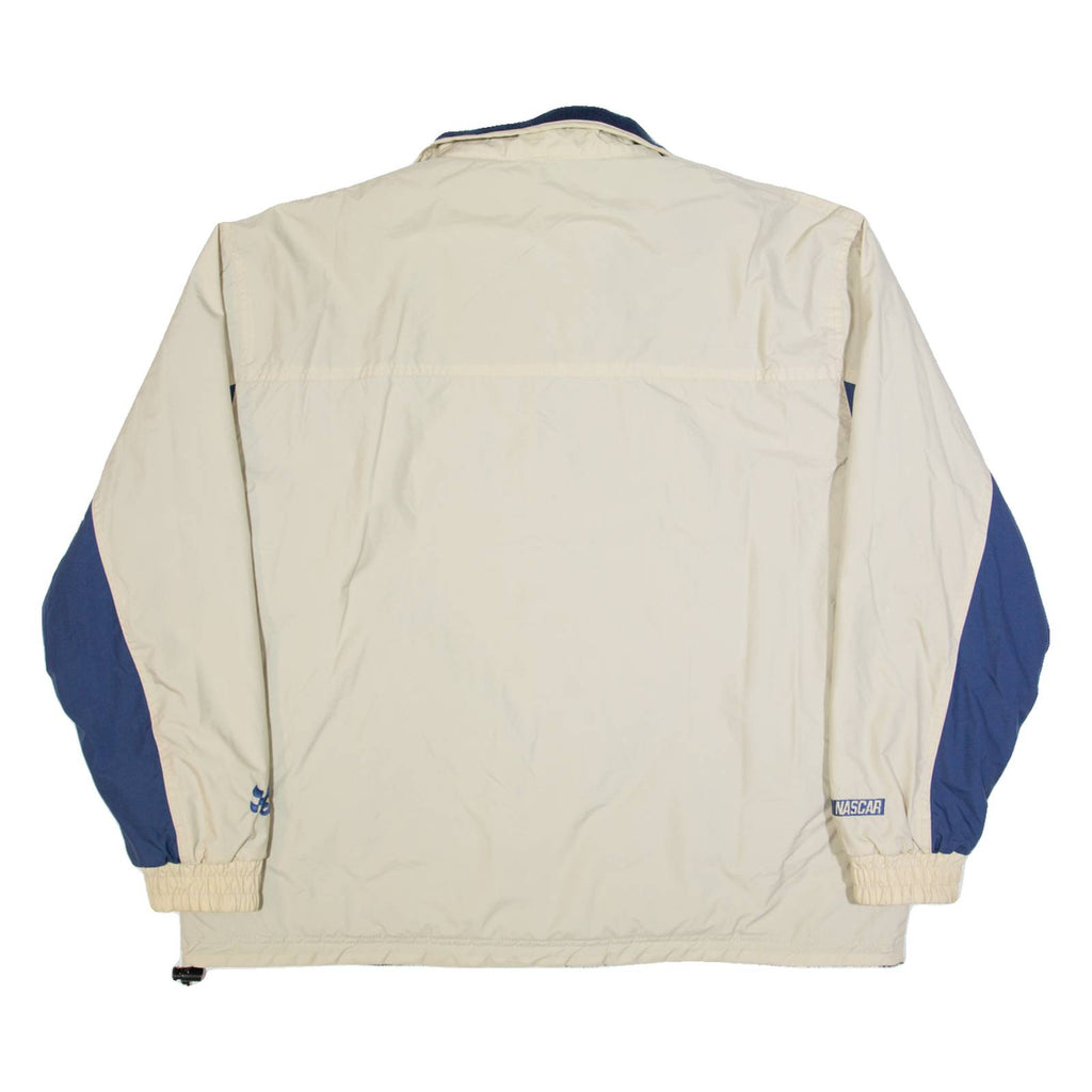 CHASE AUTHENTICS Jeff Gordon Fleece Lined Mens Coach Jacket Cream USA L