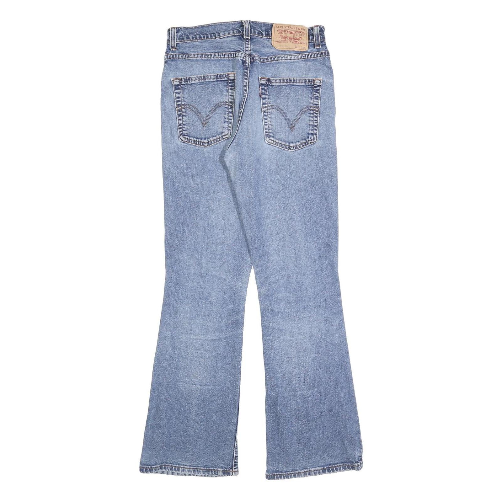 LEVI'S 525 89 Mens Jeans Blue Regular Flared Denim Light W27 L30 Classic Zip